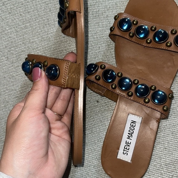 Steve Madden Deka  Embellished Slides - Picture 8 of 8